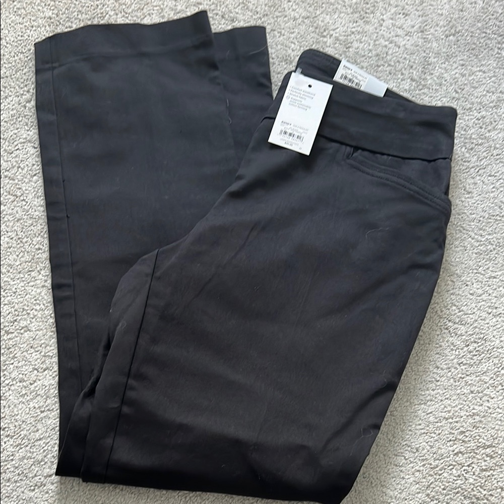 NWT Croft and Barrow The Effortless Stretch Pant size 8 black bootcut pants